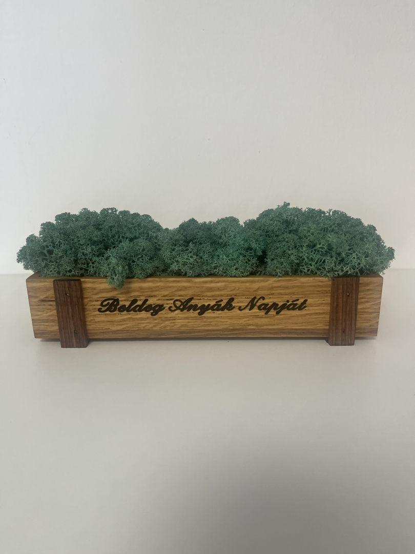 Anyák napi zuzmó dekoráció.(zöld78)